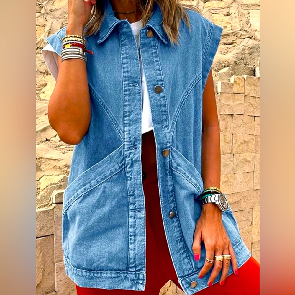 Denim, XXL women’s vest - NWOT